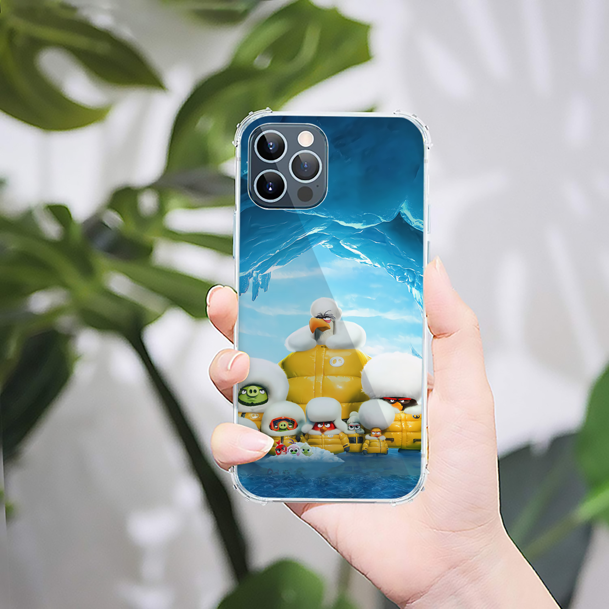 （画像用） Angry Birds アングリーバード 【iPhone 12シリーズ対応】透明スマホケース（クリアソフトケース）